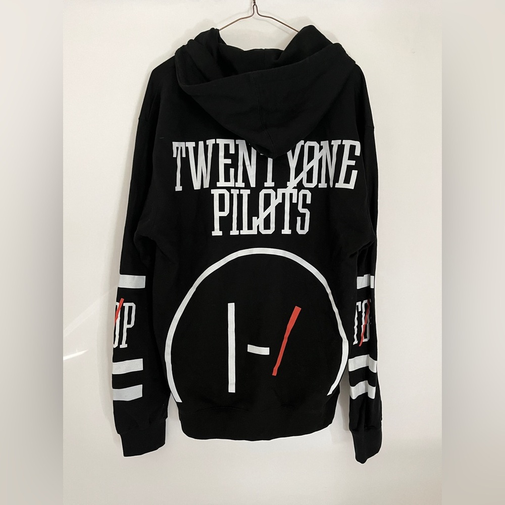 Twenty One Pilots Hooded Sweatshirt Clique Skeleton Keys Hoodie Medium - Picture 2 of 7